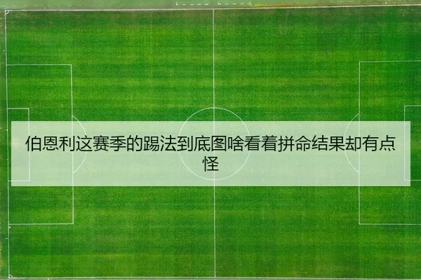 伯恩利这赛季的踢法到底图啥看着拼命结果却有点怪